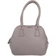 image 1 of Premium Soft Leather Large Hand Bag with Stitch Detail Pattern Grey | Grey