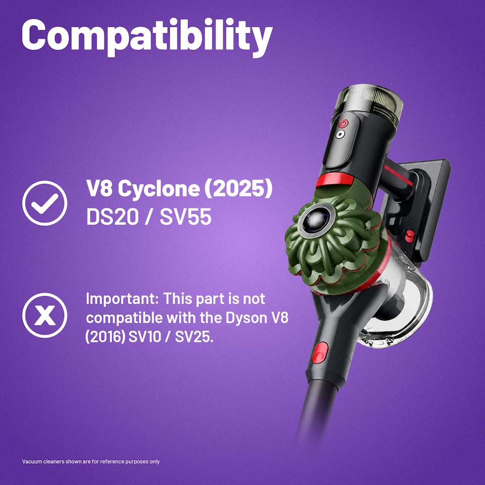 Reliapart Compatible Dyson V8 Cyclone (2025) (DS20/SV55) 3-Pin UK