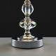 image 2 of ValueLights Pair Of Modern Polished Chrome Touch Table Lamps With White Pleated Shades Chrome