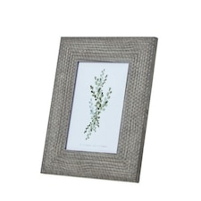 Woven Photo Frame 5 x 7 - Wood - L1 x W21 x H26 cm - Grey Grey | One Size
