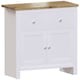 image 10 of Vida Designs Arlington 2 Drawer 2 Door Sideboard Shaker Buffet Cabinet Storage, White & Oak | White | White & Oak | 1