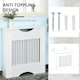 image 5 of HOMCOM Modern Radiator Cover Heater Cabinet Slatted Worktop Painted