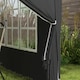 image 9 of Outsunny 3 x 3 m Garden Pop Up Gazebo, Wedding Party Tent Marquee, Water Resistant Awning Canopy with Sidewalls, Windows, Carry Bag | Black | Black