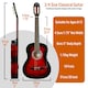 image 2 of 3rd Avenue 3/4 Size Classical Guitar Pack Red