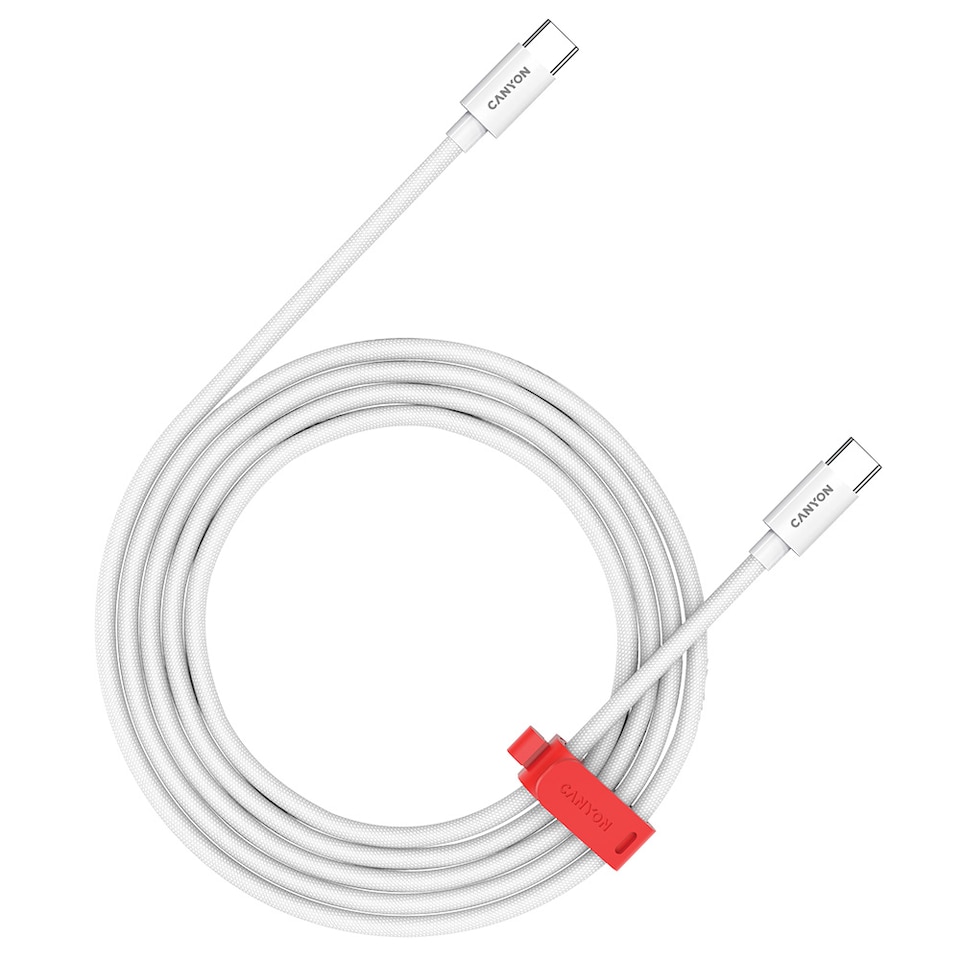 image 1 of Canyon Cable Cc60Ab C-C 60W Braided 1.2M White