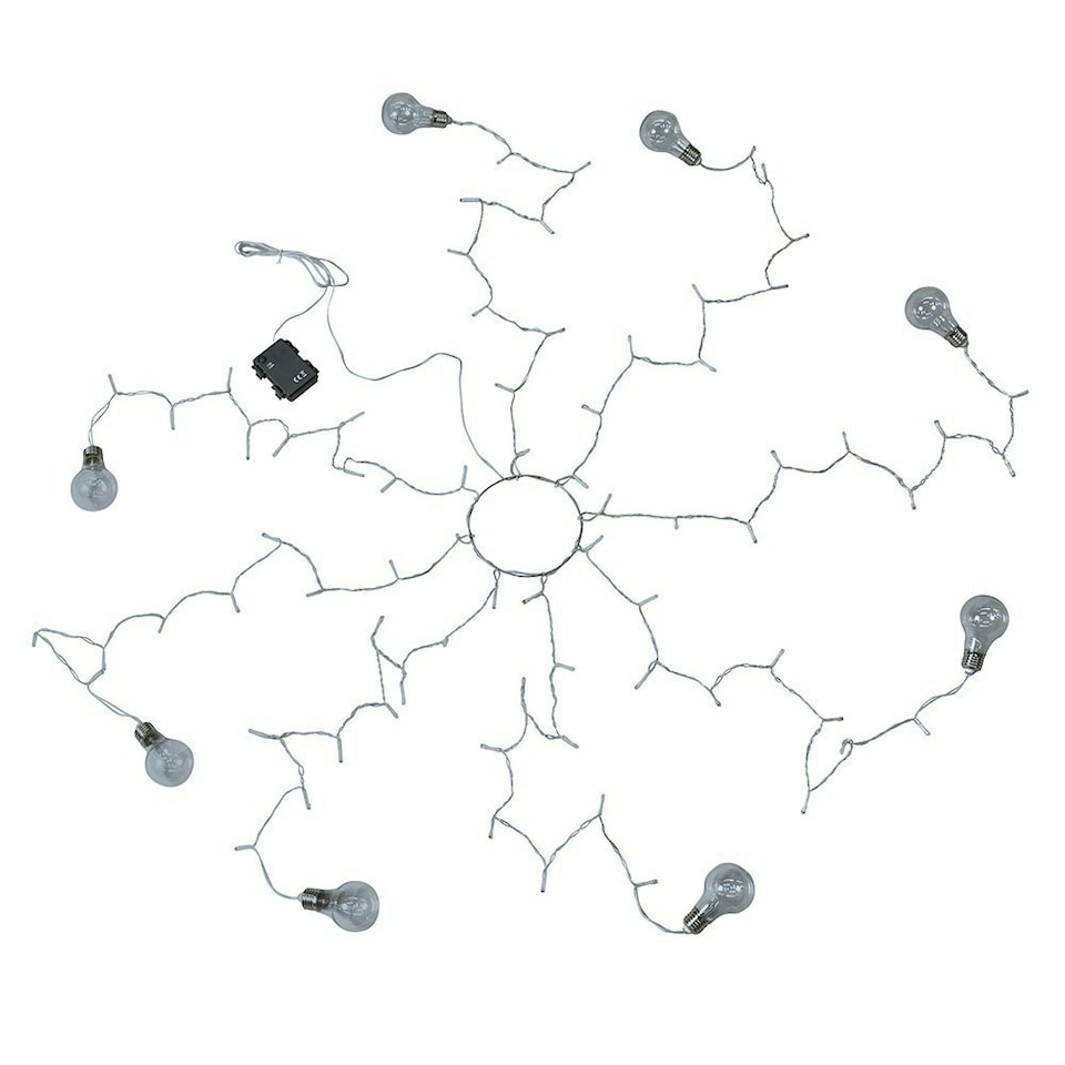 image 1 of ValueLights Outdoor Clear Outdoor Parasol Lights