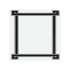 Greek Frame Splash Back | White