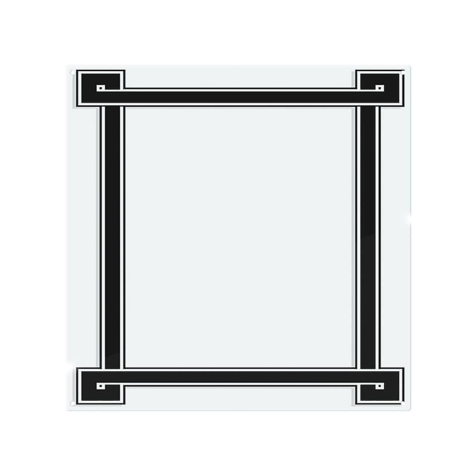 image 1 of Greek Frame Splash Back | White