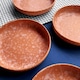 image 3 of Curateology LoHo Set of 4 Stoneware Pasta Bowls 21.5cm - Reactive Glaze Terracotta