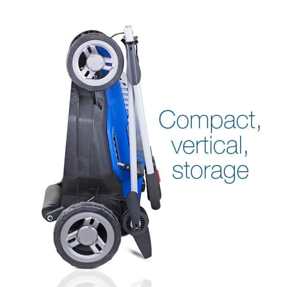 image 1 of Hyundai 38cm Cordless 40v Lithium-Ion Battery Roller Lawnmower with Battery and Charger | HYM40LI380P