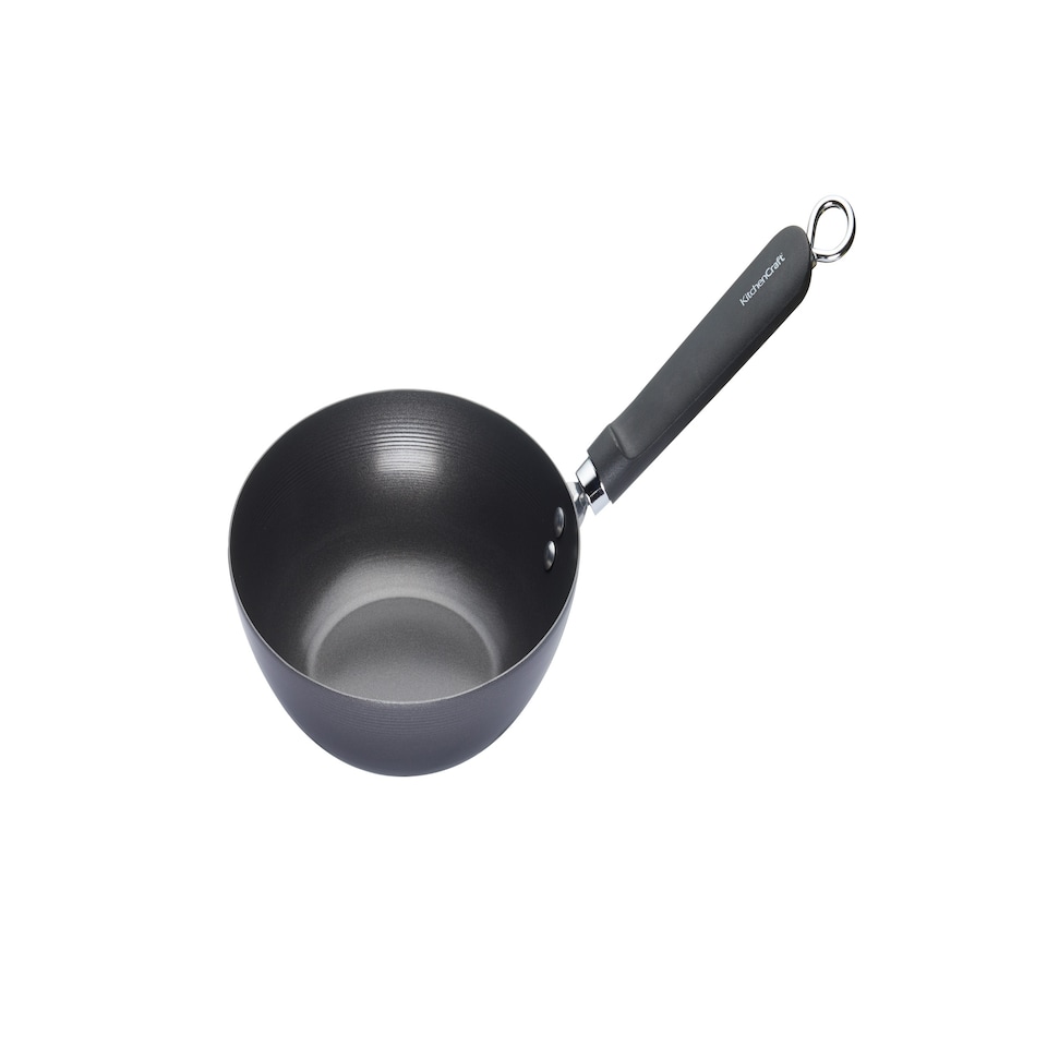 image 1 of KitchenCraft Wok Black Carbon Steel 20cm