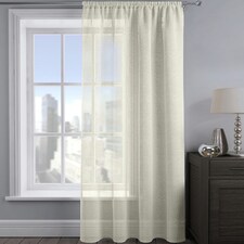 Velosso Alessandria Sparkle Slot Top Voile Panel - 137cm x 182cm | Cream | Cream