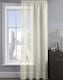 image 1 of Velosso Alessandria Sparkle Slot Top Voile Panel - 137cm x 182cm | Cream | Cream