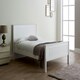 image 1 of 5ft King Size Pure white,wood,wooden high foot end,solid panel bed frame.Shaker style
