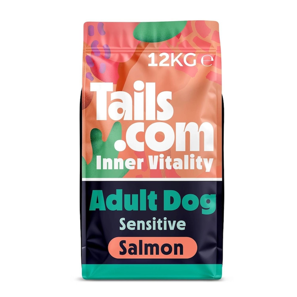 12kg 12Kg Tails Com Inner Sensitive Salmon Adult pet food packaging