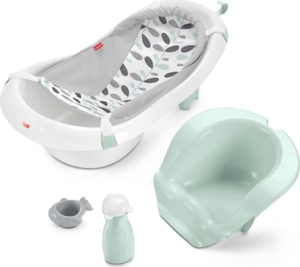 image 1 of Fisher Price Baby To Toddler 4 In 1 Sling Seat Bath Tub