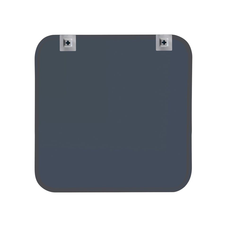image 1 of Showerdrape Shoreditch Square Wall Mounted Black Framed Bathroom Mirror 40 x 40cm | Chrome | Mirror | 1