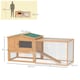 image 7 of PawHut Rabbit Hutch, Guinea Pig Hutch 2 Tier with Run for Outdoor Garden