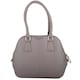 image 2 of Premium Soft Leather Large Hand Bag with Stitch Detail Pattern Grey | Grey