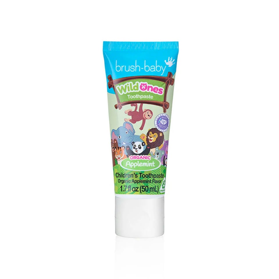 image 1 of Brush Baby WildOnes™ Elephant Kids Electric Rechargeable Toothbrush & Applemint Toothpaste