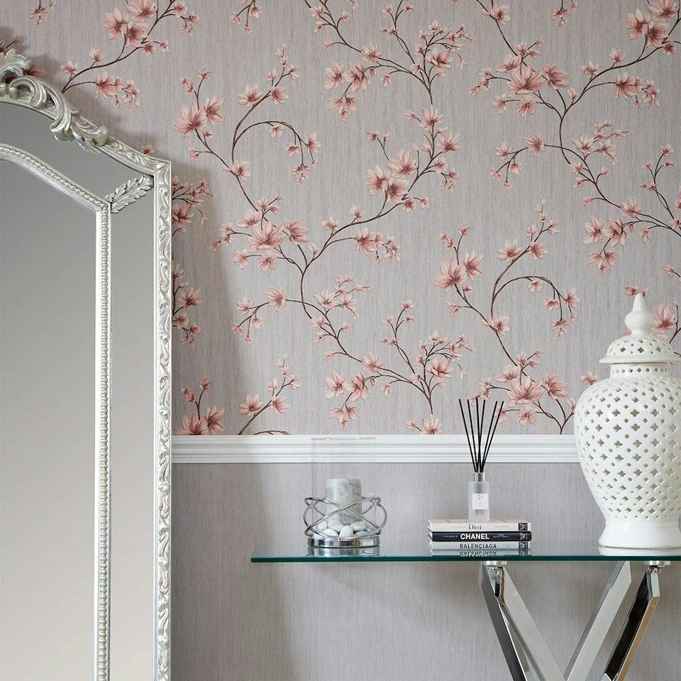 image 1 of Francesca Wallpaper in Glittering Grey | Grey | Glittering Grey