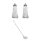image 1 of JVL String Mop with 2 Replacement Heads, Grey
