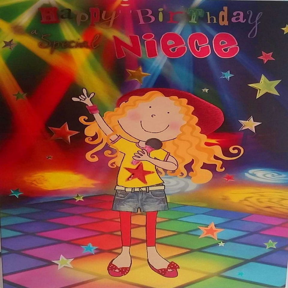 image 1 of To A Special Niece - Birthday Greeting Card