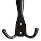 image 2 of Hammer & Tongs Rustic Hat and Double Robe Hook - W90mm x H140mm - Black