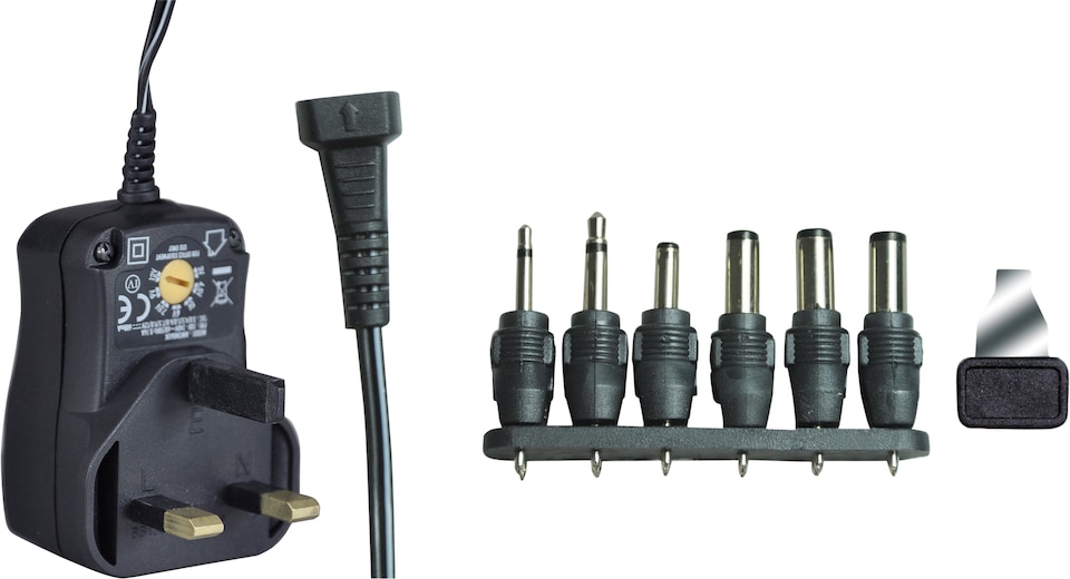 image 1 of Multi-Voltage 600ma Regulated Switch Mode Power Supply UK Plug