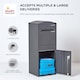 image 5 of SMART PARCEL BOX® Large Curved Top Front Access Dark | Grey | 1