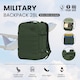 image 2 of CabinZero Military 28L Tactical Backpack, Heavy-Duty Flight Approved Underseat Cabin Bag, Ultra-Durable Water Resistant 1000D Nylon Fabric with Reinforced Grab Handles | Green | Mystic Green