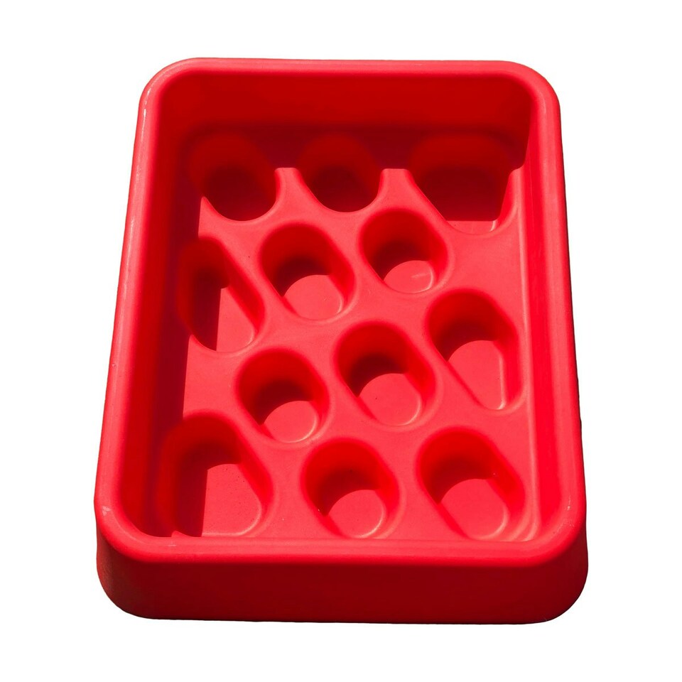 Parallax Plastics Ltd Grad-Dual Horse Slow Feeder - Red - One Size