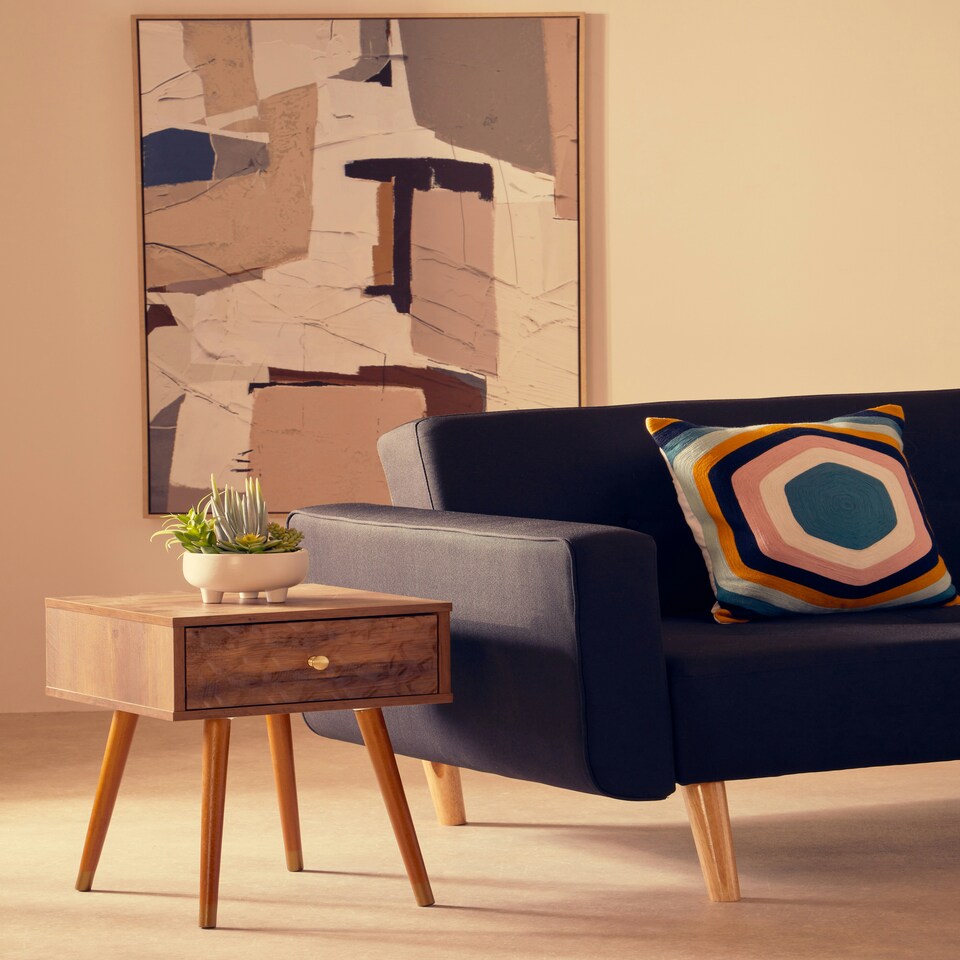 image 1 of Interiors by Premier Hexagonal Design Cushion Multi