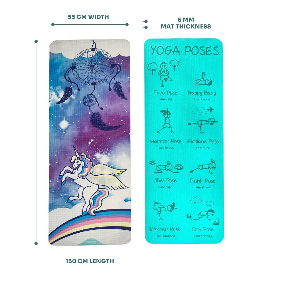 image 1 of Myga Kid's Printed Yoga Mat - Sweet Dreams