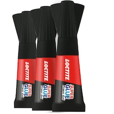 Loctite Mini Trio Super Glue Gel for High-Quality Repair for All Materials, 9x1g