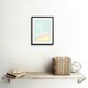 image 2 of This is My Happy Place Pastel Colour 9x7" Black Framed Wall Art Print