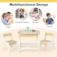 image 6 of COSTWAY 2 in 1 Children Activity Table and Chair Set Yellow