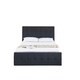 image 1 of Ottoman Storage Bed black 4ft 6 double velvet cushioned bedroom