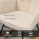 image 5 of HOMCOM Wingback Rocking Chair for Nursing with Steel Frame Beige