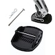 image 2 of 18cm x 14cm Set of 4 Black Heavy Duty Caravan Corner Steady Feet Jack Pads