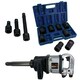 image 1 of 1in Drive Anvil Air Impact Wrench Gun 2200Nm 8 Sockets 24 - 38mm + Extensions
