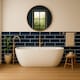 image 2 of Dove Grey Gloss Metro Tiles (750 Pack-15 Box-15m2 Coverage)-Kitchen- Ceramic Wall Finish-Inspired by NYC Subway & SoHo Style