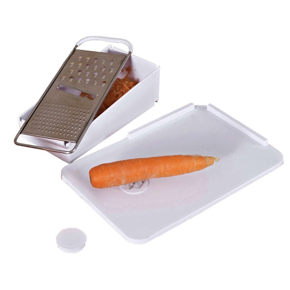 Kitchen spreadboard with spikes and grater