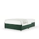 image 1 of Signature Platinum 2000 Pocket Sprung Green Plush Velvet Divan Set Small Double