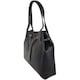 image 5 of Genuine Soft Leather Contrast Drawstring Tote Style Shoulder Handbag Brown | Taupe