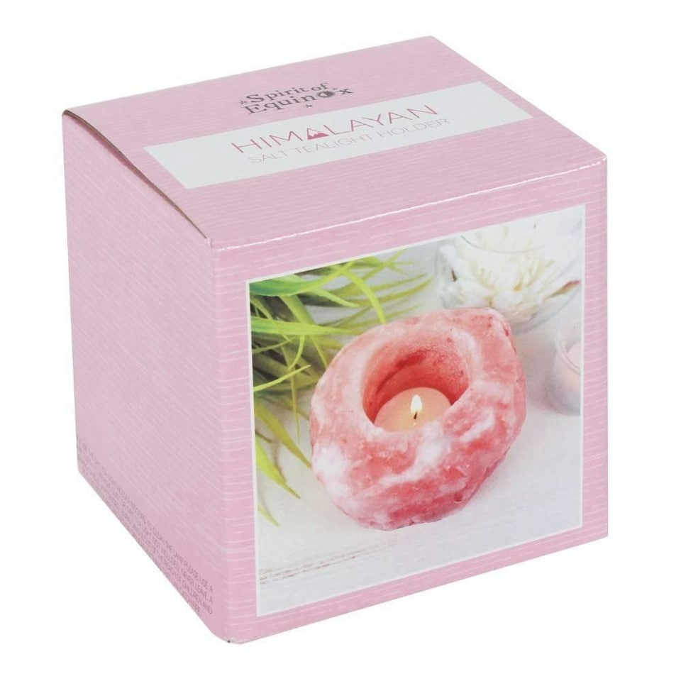 image 1 of Something Different Single Himalayan Salt Candle Holder - Pink - One Size