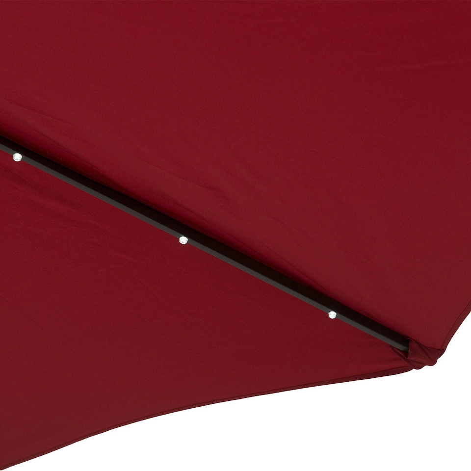 image 1 of Outsunny 24 LED Solar Powered Parasol Umbrella Garden Tilt Outdoor String Light