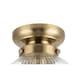 image 5 of COSYLYTE Finley Bathroom Ribbed Glass Ceiling Light Bronze | Antique Brass