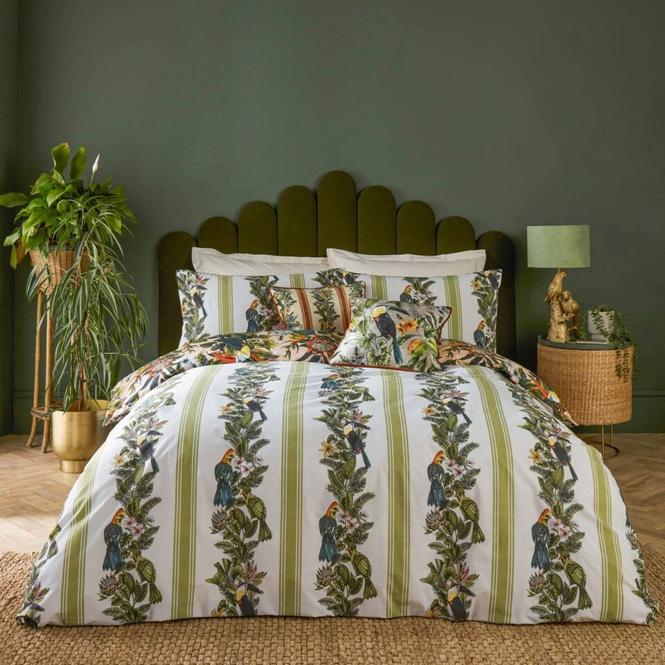 image 1 of Furn Leilani Printed Floral Single Duvet Set Multi | Single