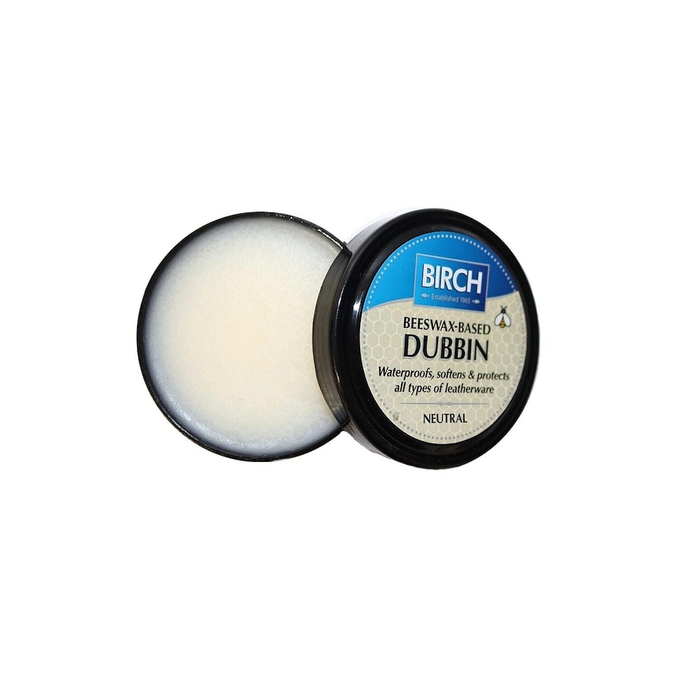 image 1 of BIRCH Neutral Dubbin - Traditional Wax Waterproofing for Outdoor Leather 85ml | Clear